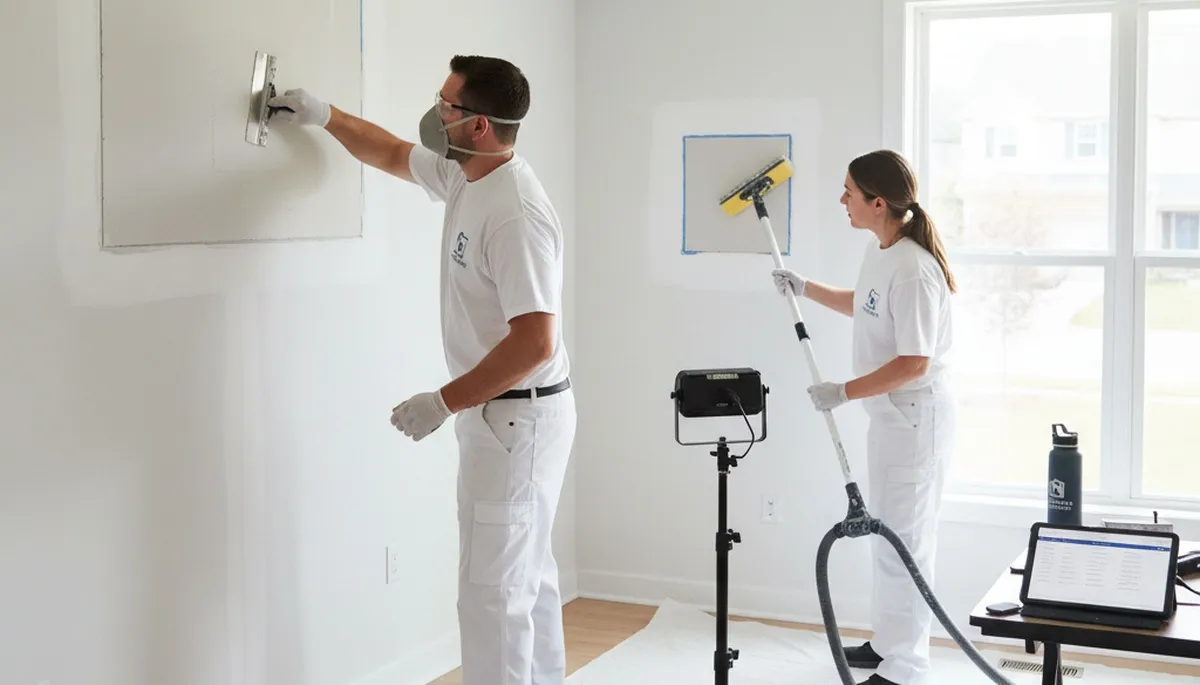 Professional drywall repair and painting in Olathe, KS home interior wall fix and smooth finish